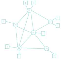 Interconnecting packet-switching networks
